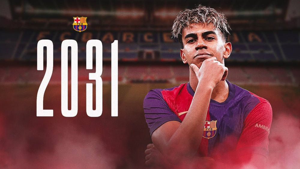 رسمياً.. برشلونة يجدد عقد الجوهرة الإسبانية لامين يامال حتى عام 2031